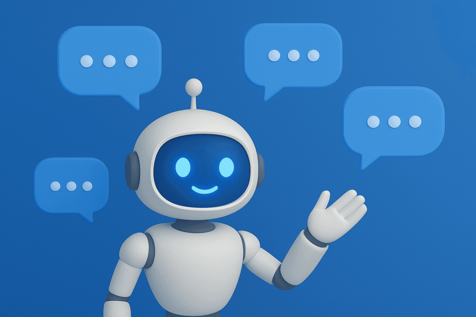 LuxeBot AI chat bot on an incoming call screen