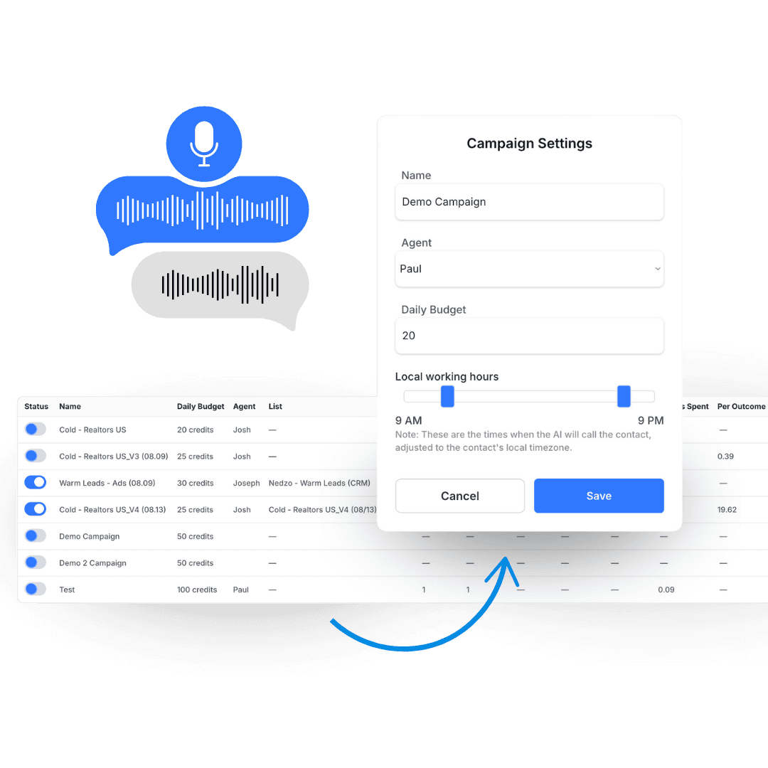 AI Calendar Booking Interface